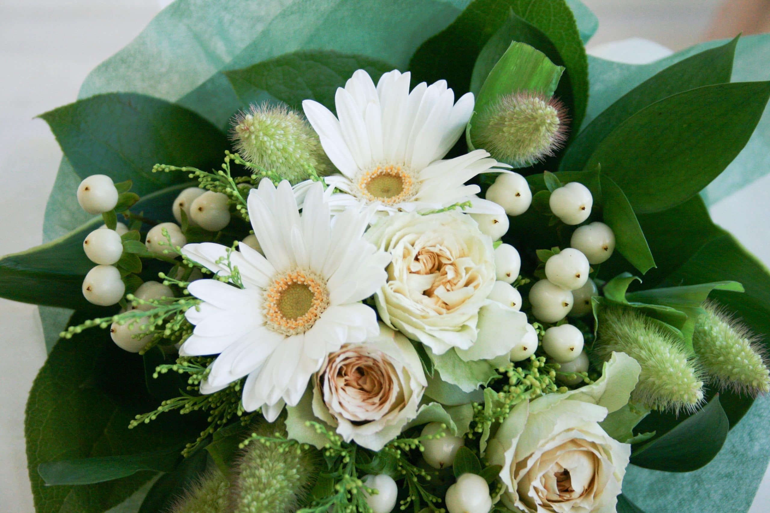 おまかせ花束S-白・グリーン系 - 画像 (2)