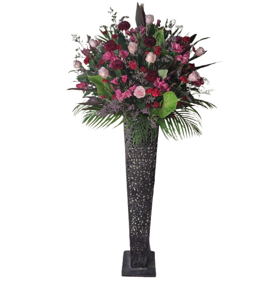 オシャレなアイアンスタンド花-1段