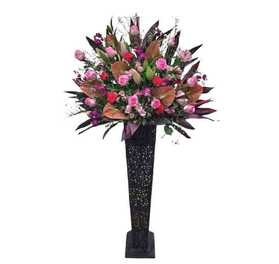 オシャレなアイアンスタンド花-1段 - 画像 (2)