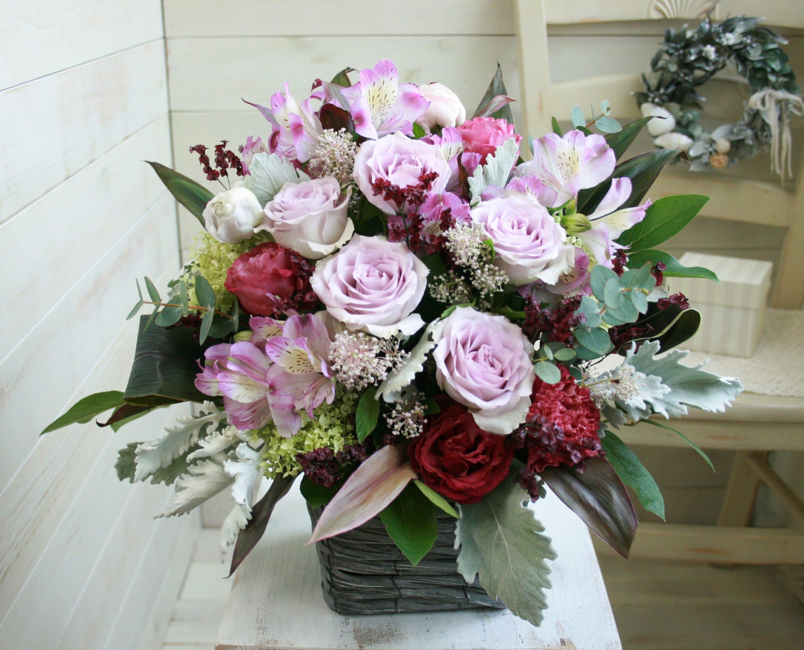 おまかせアレンジメントM-むらさき系