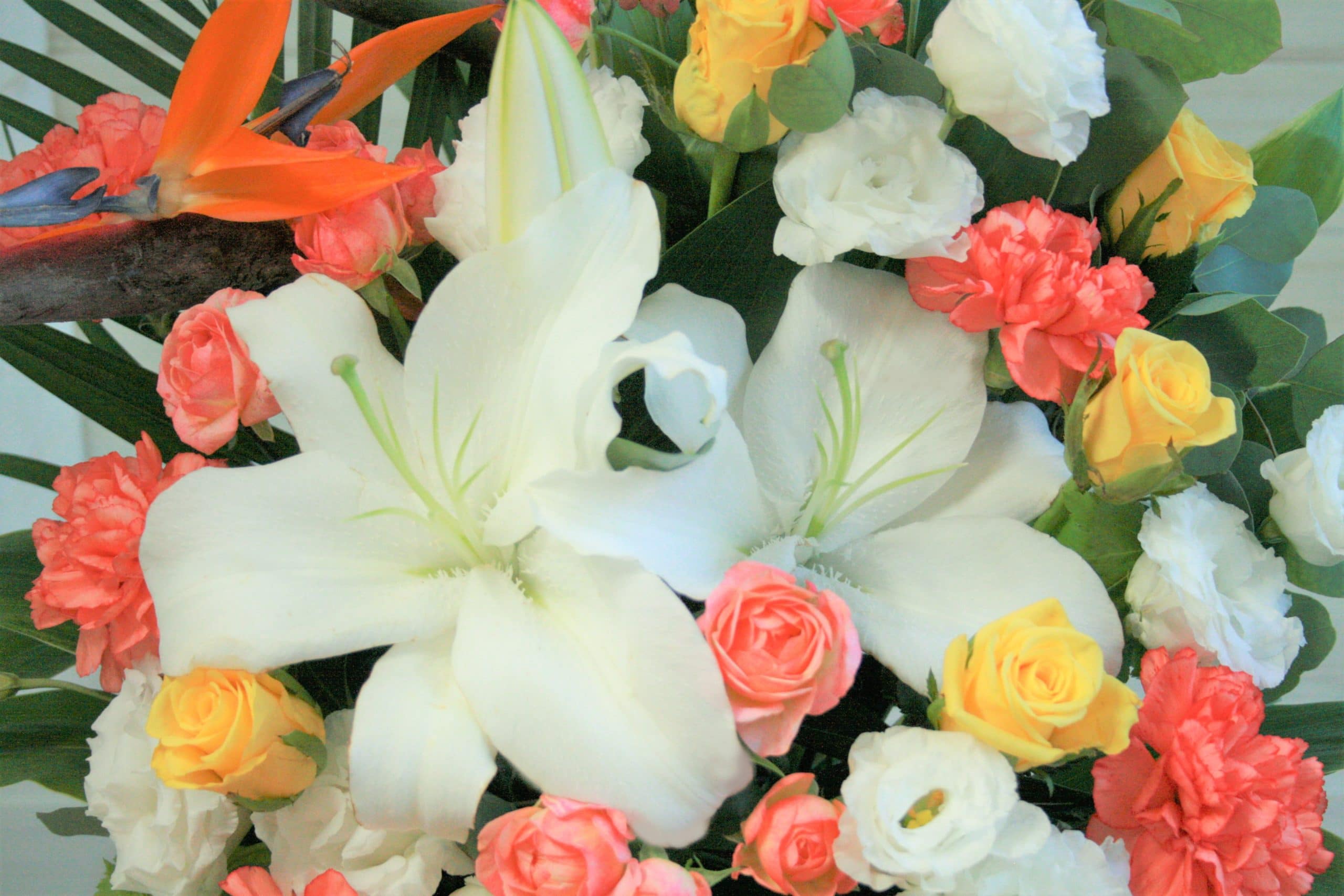 おまかせアレンジメントL-黄色・オレンジ系 - 画像 (2)