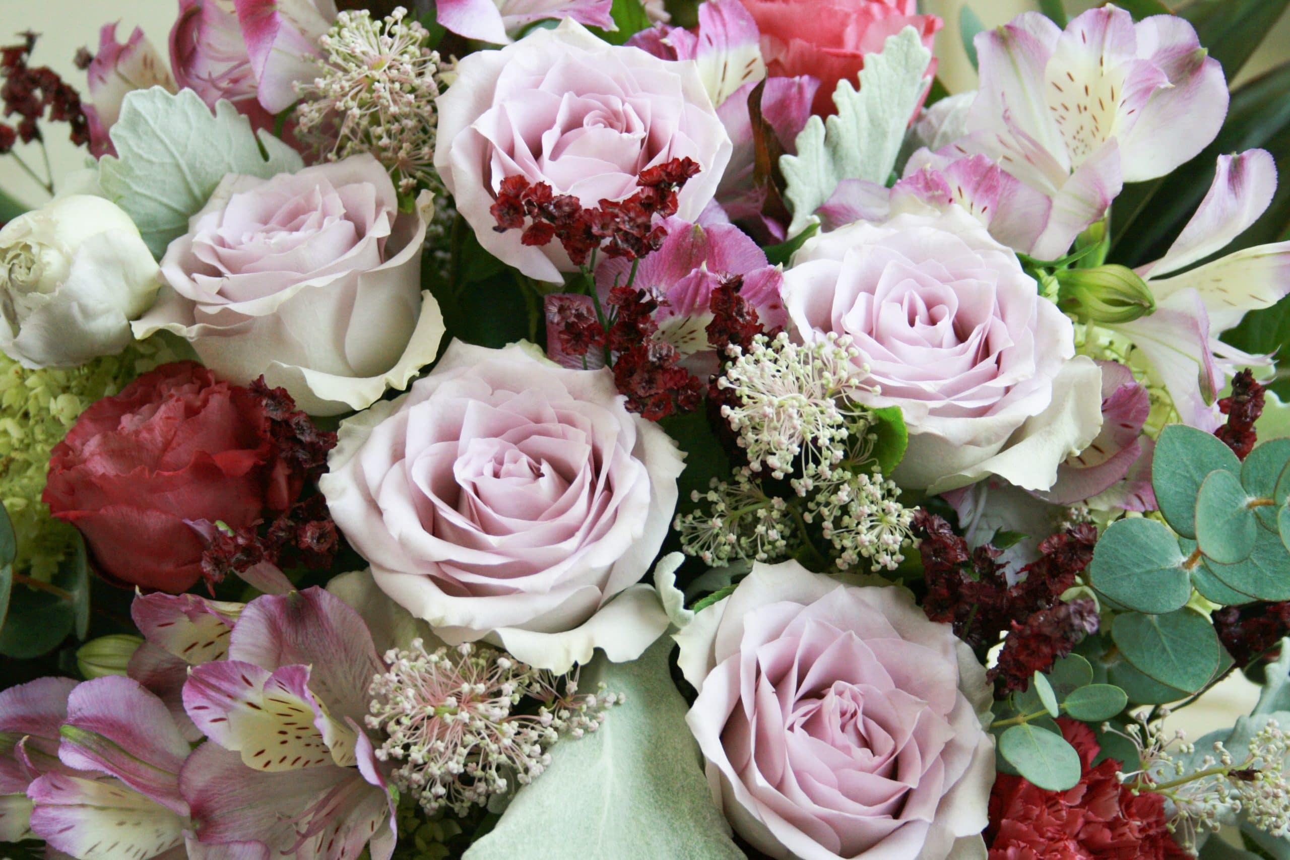 おまかせアレンジメントM-むらさき系 - 画像 (2)