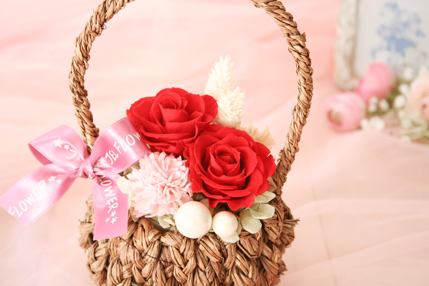 【早期注文特典あり】母の日プリザーブドフラワー レッド&蜜豆2個 4 【早期注文特典あり】母の日プリザーブドフラワー レッド&蜜豆2個 - 画像 (4)